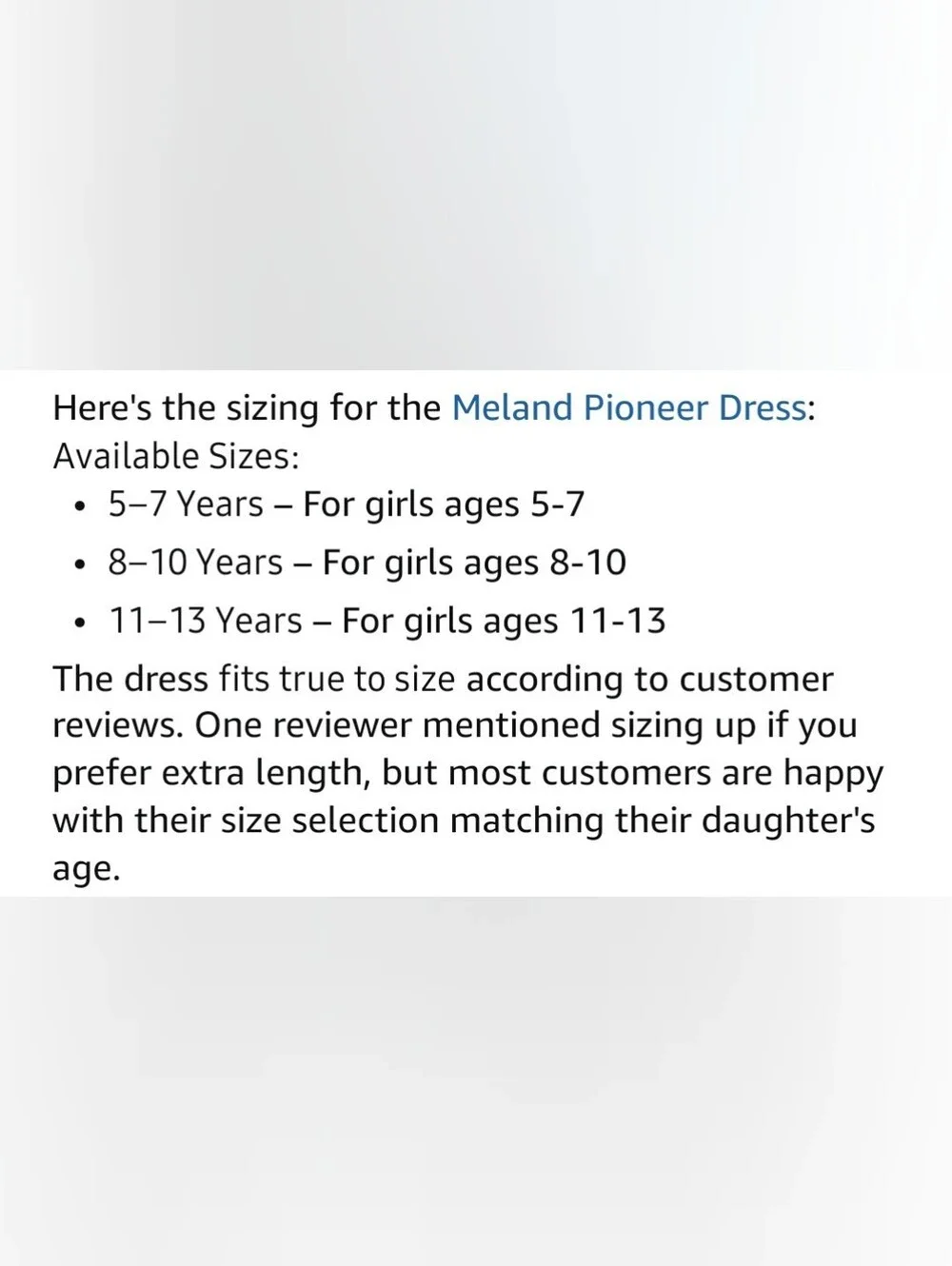 Classic Blue Prairie/ Pioneer Girl Costume with Apron and Bonnet 8-10 Year Olds